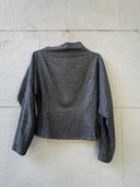 BLUSA CON CREMALLERA LATERAL GRIS / SOLOTRE