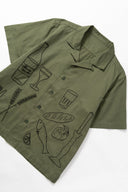 CAMISA MANGA CORTA PICNIC OLIVA SERVICE WORKS | https://www