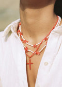 COLLAR CORAL LOLITA PEARLS / ALHAJA | https://www