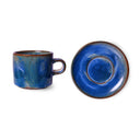 SET TAZA Y PLATO CHEF (RUSTIC BLUE) / HK LIVING | https://www