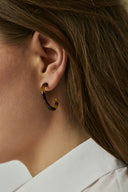 PENDIENTES LOOP DARK CHEETAH / SASSTIE