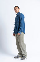CAMISA DE DENIM ZALAIN LIGHT INDIGO / LOREAK MENDIAN