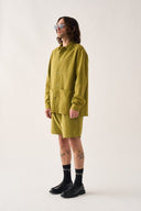 SOBRECAMISA SARGA VERDE / PITAGORA | https://www