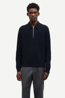 SWEATER POLO AZUL OSCURO SAISAKS HZ  / SAMSOE