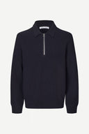 SWEATER POLO AZUL OSCURO SAISAKS HZ  / SAMSOE