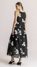 FALDA NEGRA ESTAMPADO BLANCO / MOUTAKI