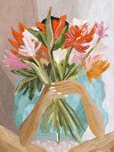 "BEHIND FLOWERS" PRINT / ANA CLERICI | https://www