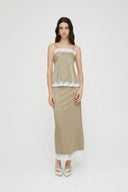 FALDA RASO ISABELLE BLANCHE | https://www