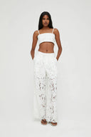 PANTALONES BLANCOS BORDADO ISABELLE BLANCHE | https://www