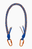 CADENA NYLON BANDOLERA NARANJA Y AZUL OSCURO / OLIVIA MAREQUE | https://www