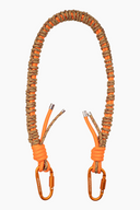 CADENA NYLON BANDOLERA NARANJA Y MARRÓN / OLIVIA MAREQUE | https://www