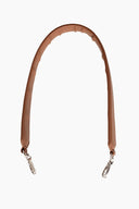 CADENA PIEL PLANA HOMBRO MARRÓN / OLIVIA MAREQUE | https://www