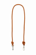 CADENA PIEL NUDO BANDOLERA MARRÓN / OLIVIA MAREQUE | https://www