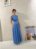 VESTIDO AZUL/ ISABELLE BLANCHE | https://www