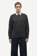SWEATER SARICK DARK GREY MEL. / SAMSOE
