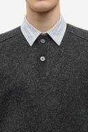 SWEATER SARICK DARK GREY MEL. / SAMSOE