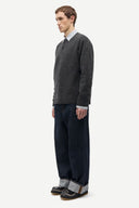 SWEATER SARICK DARK GREY MEL. / SAMSOE