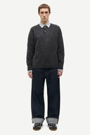 SWEATER SARICK DARK GREY MEL. / SAMSOE