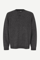 SWEATER SARICK DARK GREY MEL. / SAMSOE