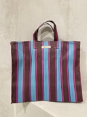 BOLSO XL MARRÓN Y AZUL / ELIESAST | https://www