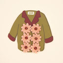 SET 6 BOTONES FLOR ROSA / COUCOU SUZZETE