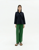 PANTALON VERDE CUPRO CIRILA / THINKING MU | https://www