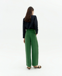 PANTALON VERDE CUPRO CIRILA / THINKING MU | https://www