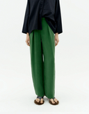 PANTALON VERDE CUPRO CIRILA / THINKING MU | https://www