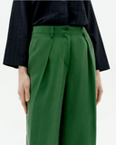 PANTALON VERDE CUPRO CIRILA / THINKING MU | https://www
