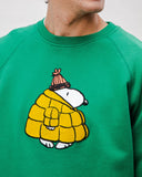 SUDADERA ALGODÓN PEANUTS SNOW VERDE / BRAVA FABRICS