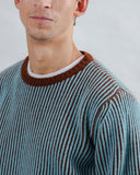 JERSEY BICOLOR DE LANA AZUL / BRAVA FABRICS