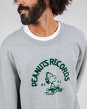 SUDADERA PEANUTS RECORDS GRIS / BRAVA FABRICS