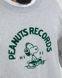 SUDADERA PEANUTS RECORDS GRIS / BRAVA FABRICS