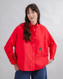 CAMISA OVERSIZE ROJA / BRAVA FABRICS