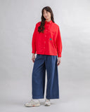 CAMISA OVERSIZE ROJA / BRAVA FABRICS