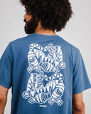 CAMISETA ASIS PERCALES TIGRIS AZUL / BRAVA FABRICS
