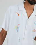 CAMISA ALOHA CHIRINGUITO BORDADO / BRAVA FABRICS