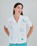 CAMISA ALOHA CHIRINGUITO BORDADO / BRAVA FABRICS