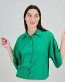 CAMISA BOXY SQUARED VERDE / BRAVA FABRICS