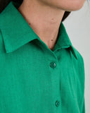 CAMISA BOXY SQUARED VERDE / BRAVA FABRICS