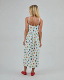 VESTIDO DE TIRANTES HOLGADO MINI FLOWER ECRU / BRAVA FABRICS