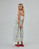 VESTIDO DE TIRANTES HOLGADO MINI FLOWER ECRU / BRAVA FABRICS