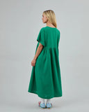VESTIDO LARGO OVERSIZE VERDE / BRAVA FABRICS