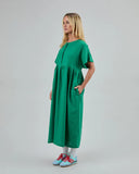VESTIDO LARGO OVERSIZE VERDE / BRAVA FABRICS