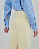 PANTALÓN BARREL CREMA / BRAVA FABRICS