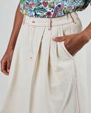 FALDA MIDI DENIM SLUB / BRAVA FABRICS