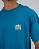 CAMISETA ASIS PERCALES CROCODYLUS AZUL / BRAVA FABRICS