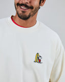 SUDADERA PEANUTS SURF ECRU / BRAVA FABRICS