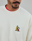 SUDADERA PEANUTS SURF ECRU / BRAVA FABRICS