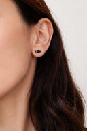 PENDIENTES CRISTAL STUDS VERDE  / SEW A SONG